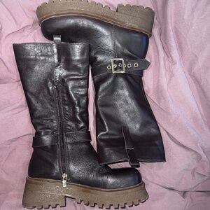Steve Madden chocolate calf boots